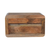 Solid Wood Carved Geometric Floating Nightstand - 880016651270