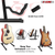 Guitar Stand 2PC A Frame Shape w Soft Foam Arm Non Slip Rubber for Acoustic Electric Bass - 810099491128