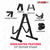 Guitar Stand 2PC A Frame Shape w Soft Foam Arm Non Slip Rubber for Acoustic Electric Bass - 810099491128