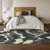 10' X 14' Black And Ivory Abstract Washable Area Rug With UV Protection - 880024939971