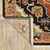Homeroots Home Decor 8' x 11' Oriental Area Rug, Black, Orange and Beige, With Fringe