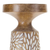 Set of Three Distressed Floral Resin Tabletop Pillar Candle Holders - 880016745672