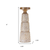 Set of Three Distressed Floral Resin Tabletop Pillar Candle Holders - 880016745672