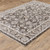 Homeroots Home Decor 8' x 11' Grey and Ivory Oriental Power Loom Stain Resistant Area Rug  Fringe