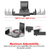 Speaker Wall Mount Adjustable Swivel 15 Inch Space Bookshelf Brackets Pair - 810144132518