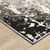 Homeroots Home Decor 8' x 11' Abstract Power Loom Stain Resistant Area Rug, Grey Ivory Beige Charcoal Black Tan and Brown