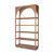 47" Brown Arched Solid Wood Five Tier Bookcase - 880016819595