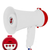 Megaphone Bullhorn Speaker 15W Mini Battery Power Bull horn w Siren 400 Yard Range - 810047162964