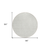 8' Ivory And Silver Round Geometric Washable Indoor Outdoor Area Rug - 608219140809