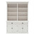 Classic White Hutch Bookcase Unit - 808230072619