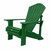 24" Green Heavy Duty Plastic Outdoor Adirondack Chair - 880024820996