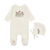 Pink Peonies Footie & Hat Set - 738019484985