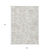 9' X 12' Ivory And Gray Floral Washable Indoor Outdoor Area Rug - 880016444087