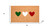 24" X 36" Brown Green White And Red Three Hearts Outdoor Coir Door Mat - 880016675610