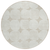 8' Beige And Brown Round Abstract Washable Indoor Outdoor Area Rug - 608219249922
