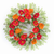Poppy Wreath 18.5"D Polyester - 746427855167