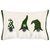 Cotton Christmas Gnomes Throw Pillow With Embroidery - 880024806242