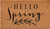 24" X 36" Brown And Black Hello Spring Outdoor Coir Door Mat - 880024707266
