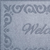 18" X 30" Gray Scrollwork Border Welcome Outdoor Polypropylene Door Mat - 880016654394