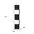 52" Black Wood Wall Mounted Corner Shelf - 880016585285