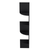 52" Black Wood Wall Mounted Corner Shelf - 880016585285