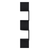 52" Black Wood Wall Mounted Corner Shelf - 880016585285