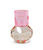 5" Pink And Clear Faceted Crystal Tabletop Taper Candlestick - 880016736403