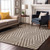 8' X 10' Taupe And Ivory Geometric Washable Area Rug With UV Protection - 880024760940