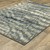 Homeroots Home Decor 10' x 13' Abstract Power Loom Stain Resistant Area Rug, Grey Beige Blue and Light Blue