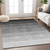 10' X 14' Black And Ivory Ombre Washable Indoor Outdoor Area Rug - 606114939771
