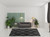 Homeroots Home Decor Charcoal and Grey Geometric Shag Power Loom Stain Resistant Area Rug 8' x 11'