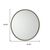 Antiqued Metal Round Framed Accent Mirror - 880016845570