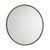 Antiqued Metal Round Framed Accent Mirror - 880016845570