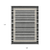 9' X 12' Black And Beige Striped Washable Indoor Outdoor Area Rug - 880016660463