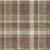 10' X 14' Chocolate And Ivory Plaid Washable Area Rug With UV Protection - 880024522821