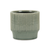 Ceramic 41 Ounce Striped Round Distressed Pot Planter - 880016490947