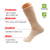 Ecru Mid-Calf Cotton Crew Socks for Women  3 Pairs - 742137057549