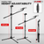 Mic Stand Floor Height Adjustable Tripod Microphone Stands w Extending Telescoping Boom Arm - 810047163077