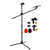 Mic Stand Floor Height Adjustable Tripod Microphone Stands w Extending Telescoping Boom Arm - 810047163077
