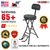 Guitar Stool Adjustable Backrest Piano Chair 3.15" Padded Seat Music Stand - 810144132730