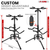 Guitar Stand Adjustable Triple Guitars Stands Floor w Neck Holder for Acoustic Electric Bass - 810047166207