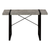 49" Gray and Black Computer Desk - 606114856122