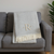 Herringbone Cotton Blend R Initial Throw Blanket with Tassels Embroidery - 880016677652