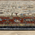 8' X 11' Ivory Red And Green Oriental Area Rug With Fringe