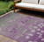 Floral Washable Indoor Outdoor Area Rug