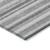 8' X 8' Black Silver and Gray Round Striped Washable Indoor Outdoor Area Rug - 606114969891