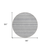 8' X 8' Black Silver and Gray Round Striped Washable Indoor Outdoor Area Rug - 606114969891
