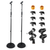 Mic Stand Pair Floor Heavy Duty Height Adjustable Pedestal Para Microfono for Singing On Stage Studio - 810144136394