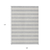 9' X 12' Gray and Ivory Striped Washable Non Skid Indoor Outdoor Area Rug - 608219175900