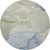 8' Blue Gray And Ivory Abstract Washable Round Rug With UV Protection - 880016594645